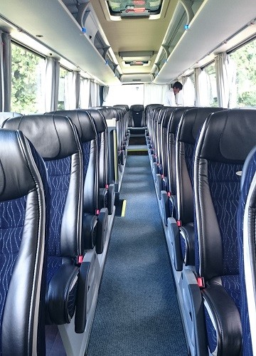 Luxury coach interior